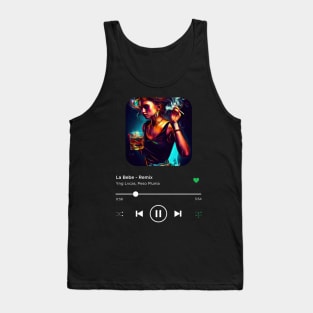 La Bebe - Remix, Yng Lvcas, Peso Pluma, Music Playing On Loop, Alternative Album Cover Tank Top